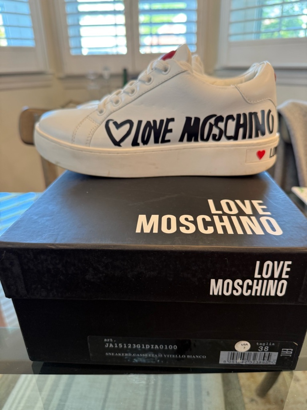 Love Moschino White Sneakers